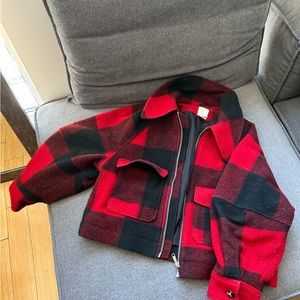 Selling H&M black and red bomber jacket